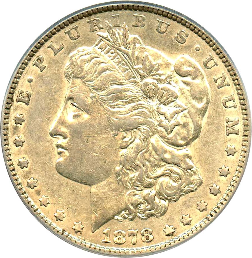 image for: 1878 7TF $1 PCGS XF45 (Reverse of 1878, VAM-198 Trpl Blos)