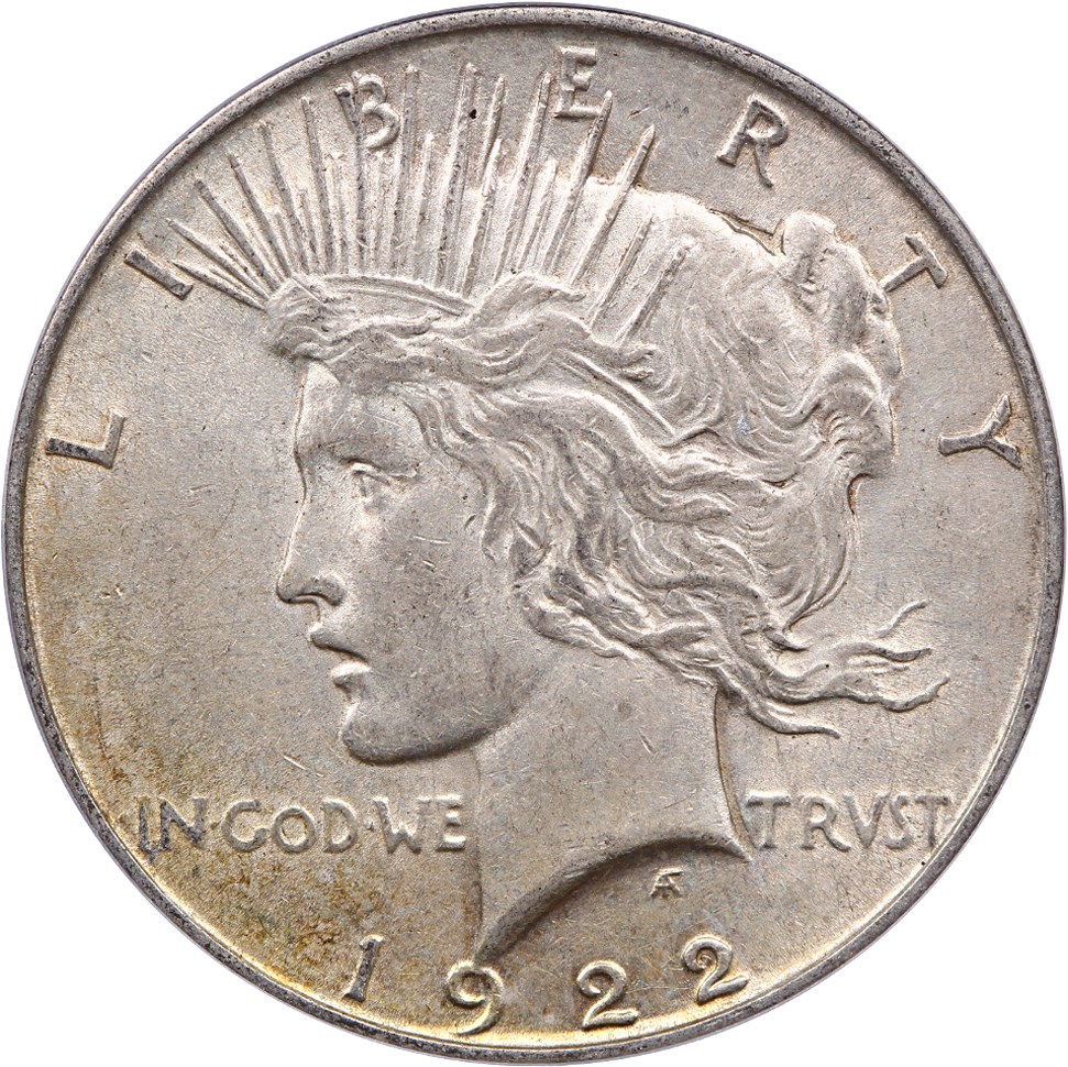 image for: 1922 $1 PCGS AU53 (VAM-1F, Field Break)