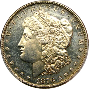image for: 1878 8TF $1 PCGS Proof 64