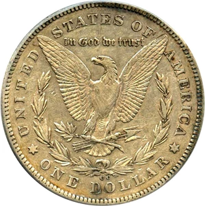image for: 1878-CC $1 PCGS XF45 (VAM-6, Doubled Leaves)