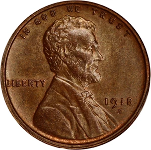 image for: 1918-S 1c NGC/CAC MS65 BN (OH)