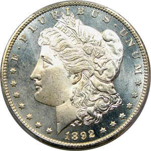 image for: 1892-CC $1 PCGS MS65 PL