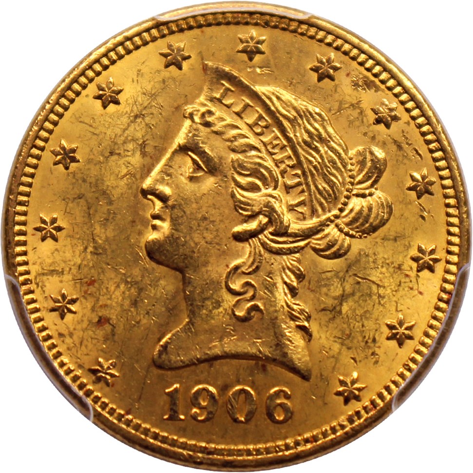 image for: 1906 $10 PCGS MS63