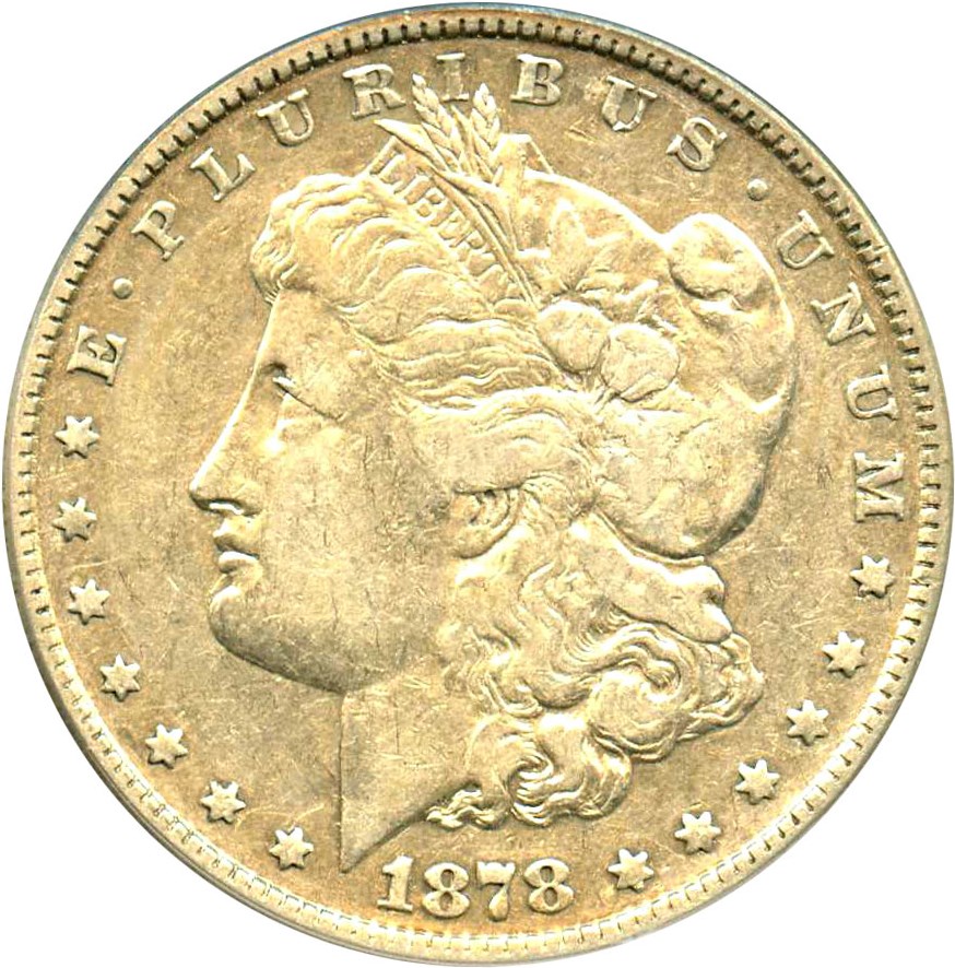 image for: 1878 8TF $1 PCGS XF40 (VAM-14.8, Spiked Eye)