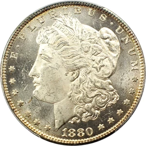 image for: 1880-O $1 PCGS MS62 (VAM-5, 8/7, Crossbar)