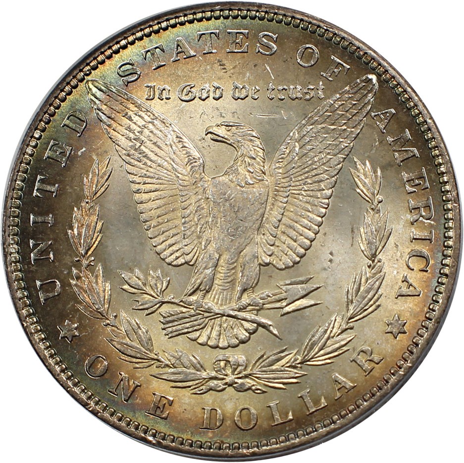 image for: 1884 $1 PCGS MS61 (VAM-4, Small Dot)