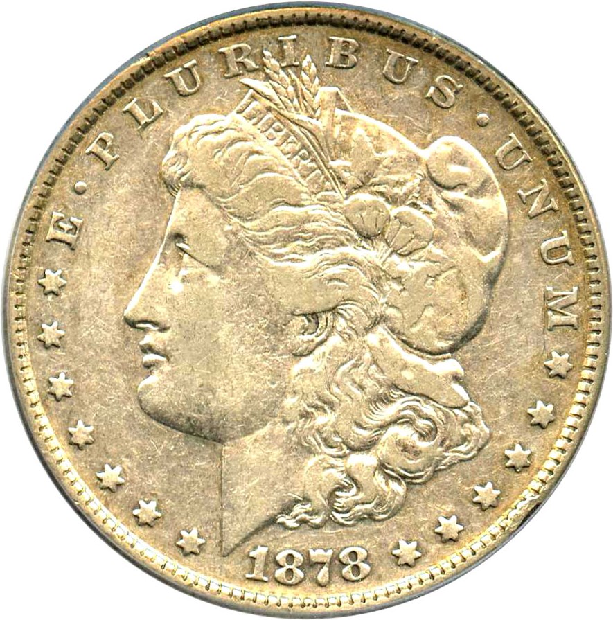 image for: 1878 8TF $1 PCGS VF30 (VAM-14.8, Spiked Eye)