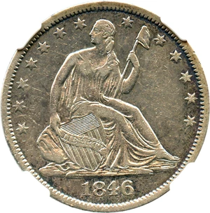 image for: 1846-O 50c NGC VF Details (Medium Date, Improperly Cleaned)