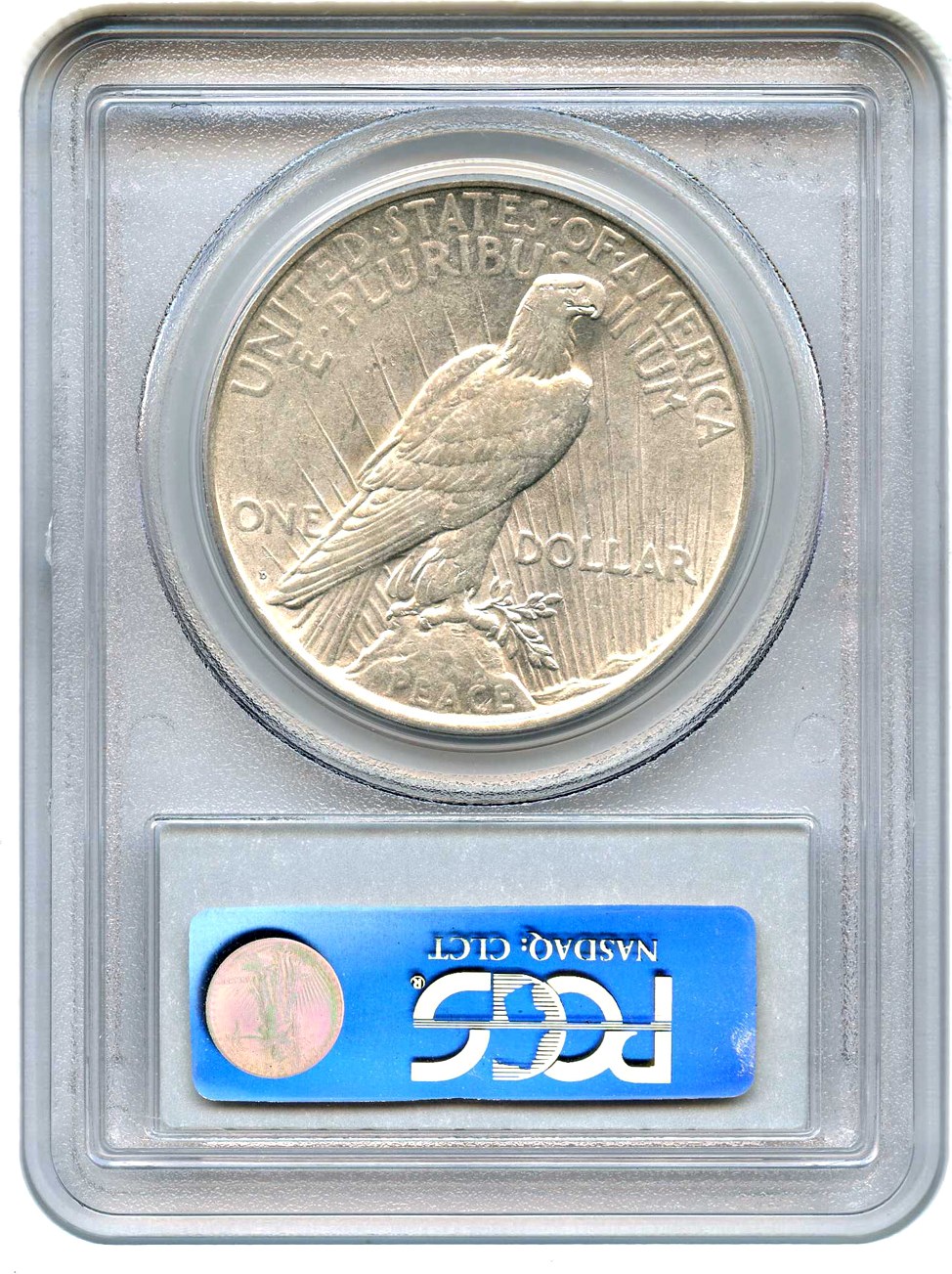 image for: 1923-D $1 PCGS AU53 (VAM-2 Doubled Eagle Head)