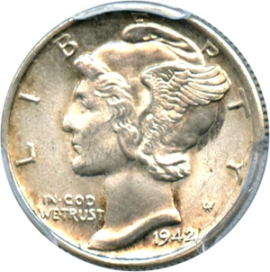 image for: 1942-S 10c PCGS MS65