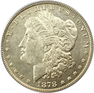 image for: 1878 8TF $1 PCGS MS62 PL (VAM-14.8, Spiked Eye)