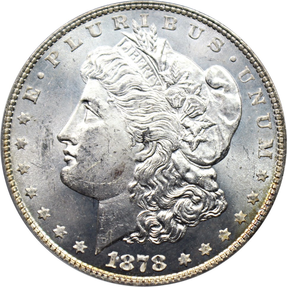 image for: 1878 8TF $1 PCGS/CAC MS63 (VAM-18, Doubled Date)
