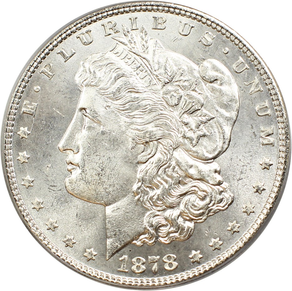 image for: 1878 7TF $1 PCGS MS63 (Reverse of 1878, VAM-31, Lines Thru Leg)