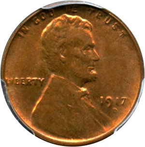 image for: 1917-D 1c PCGS/CAC MS64 RB