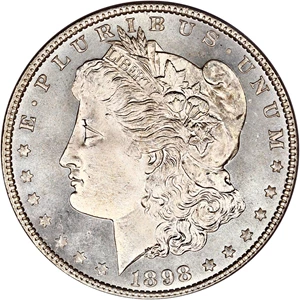 image for: 1898 $1 PCGS MS65 PL