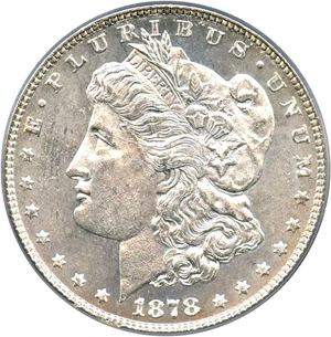 image for: 1878 7/8TF $1 PCGS MS61 (Strong, VAM-40, 7/5)