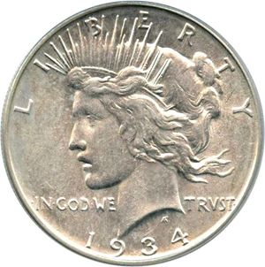 image for: 1934-D $1 PCGS AU50 (VAM-4, DD Obv, Sm D)