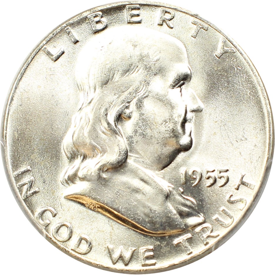 image for: 1955 50c PCGS MS64 (Bugs Bunny Clashed Dies, FS-401)