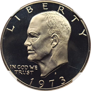 image for: 1973-S $1 NGC Proof 65 (Clad)