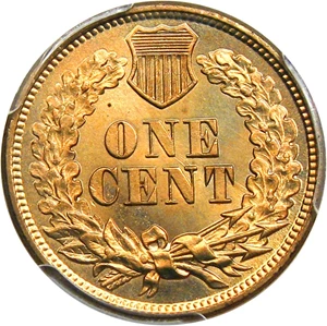 image for: 1860 1c PCGS/CAC MS66 (Pointed Bust)