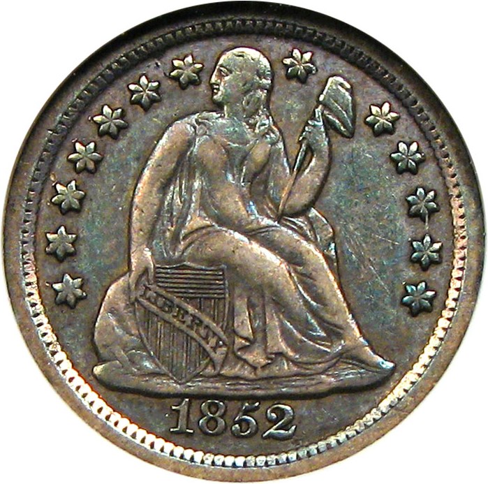 image for: 1852-O 10c ANACS XF45