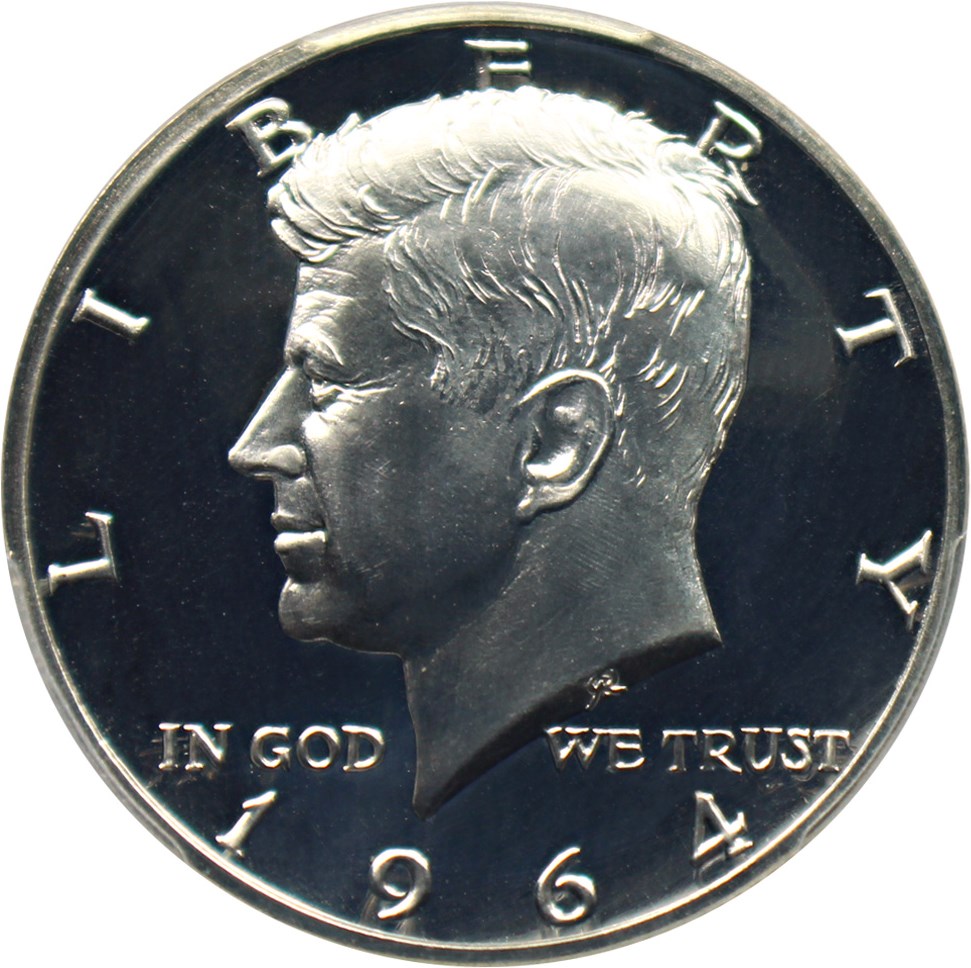 image for: 1964 50c PCGS Proof 66 DCAM (Accented Hair)