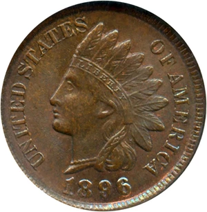 image for: 1896 1c NGC/CAC MS66 BN