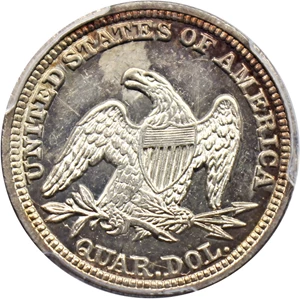 image for: 1847 25c PCGS MS63