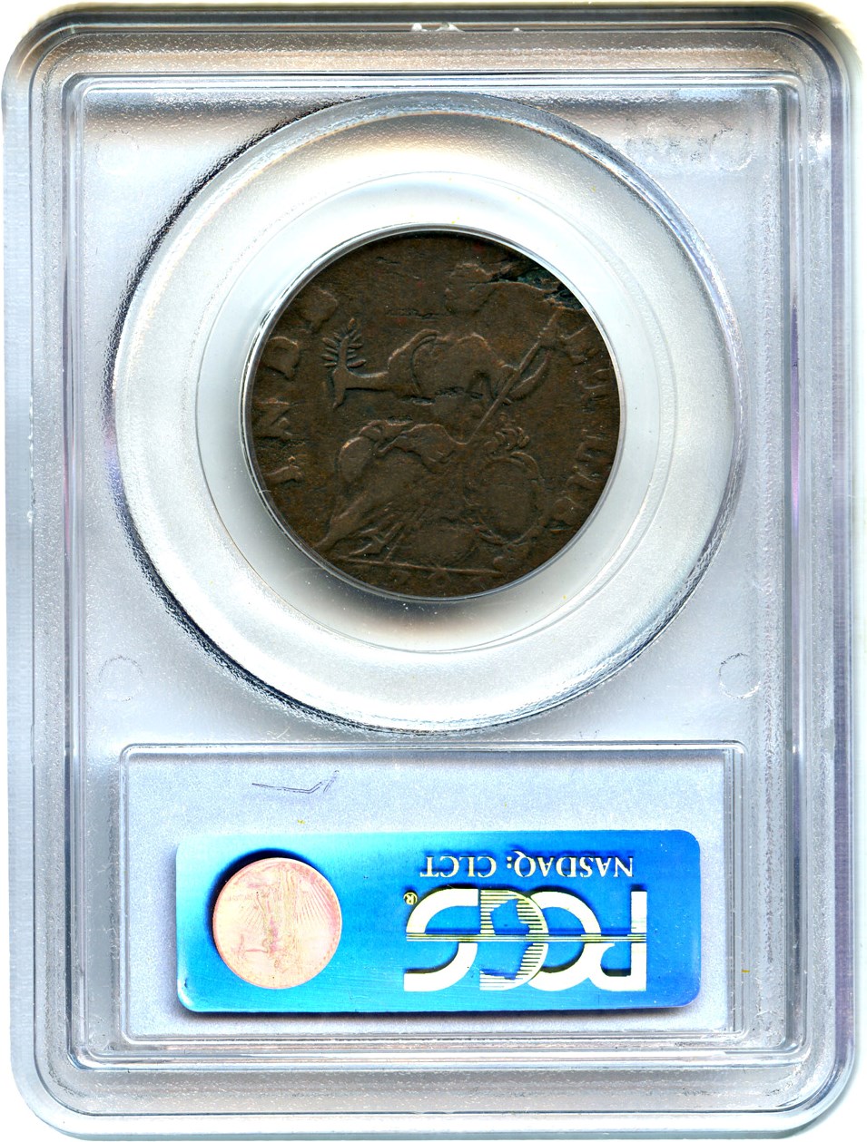 image for: 1786 Connecticut PCGS VF30 BN (Mailed Bust Left)