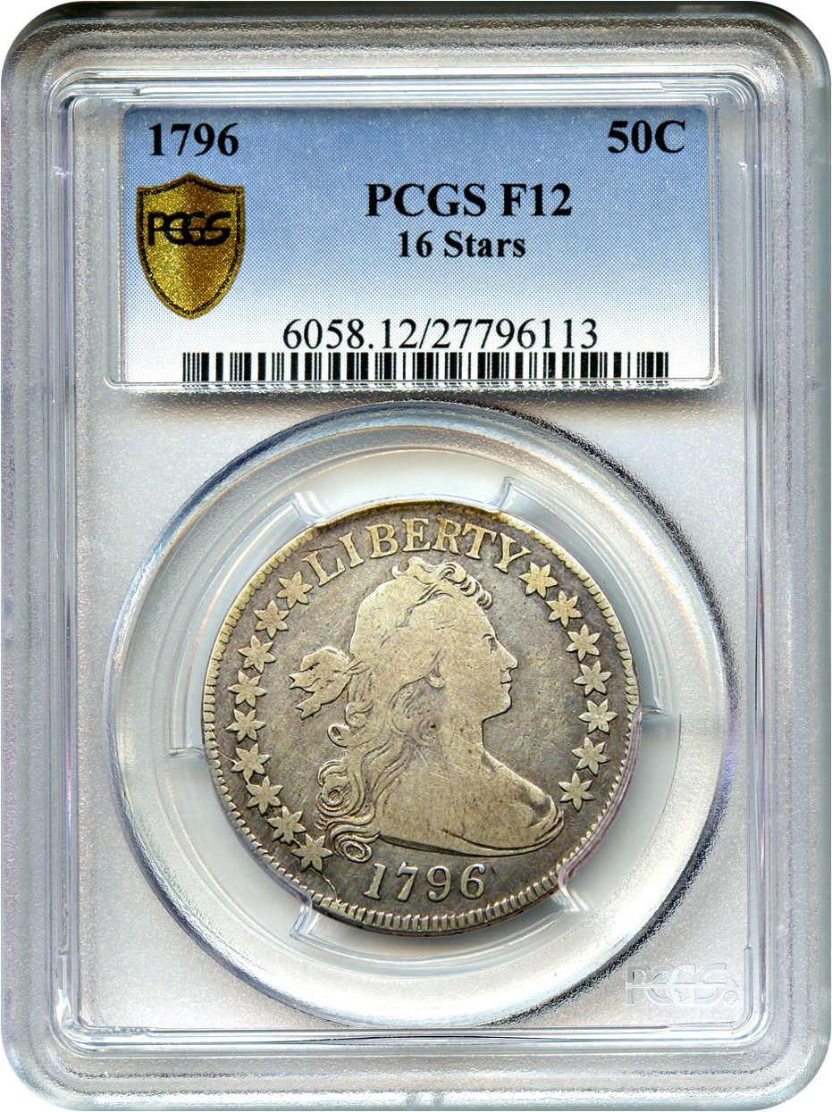 image for: 1796 50c PCGS F12 (16 Stars)
