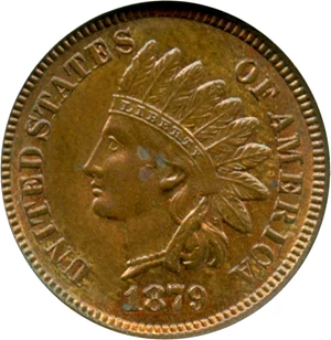 image for: 1879 1c ANACS MS63 RB