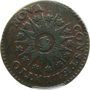 image for: 1785 Nova Constellatio PCGS VF30 BN (Pointed Rays)