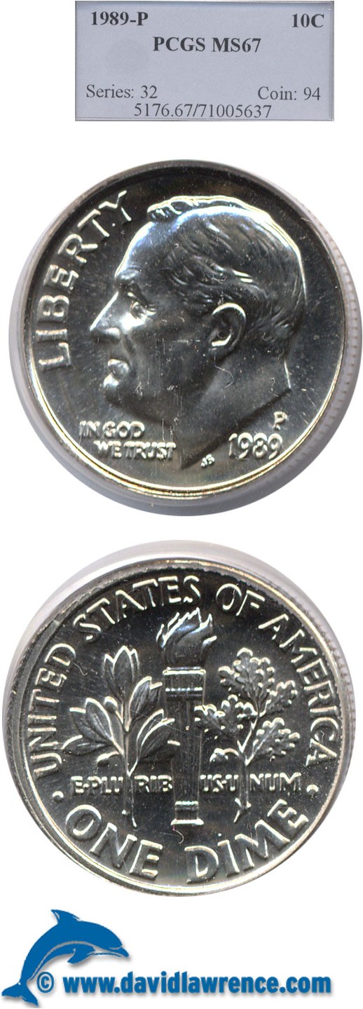 1989 P Roosevelt Dime Pricing Guide | Greysheet