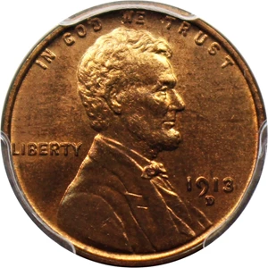 image for: 1913-D 1c PCGS/CAC MS65 RB