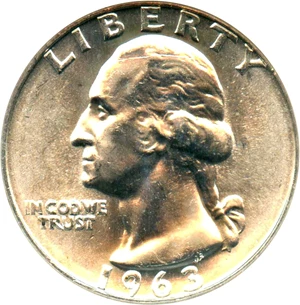 image for: 1963-D 25c NGC MS66