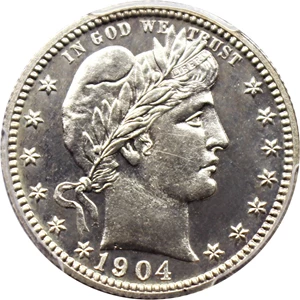 image for: 1904 25c PCGS Proof 64