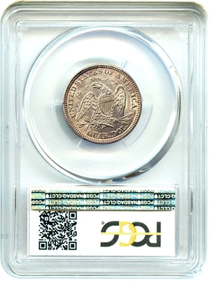 image for: 1873 25c PCGS/CAC MS62 (Open 3)