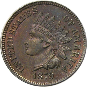 image for: 1879 1c PCGS MS65 RB (OGH)