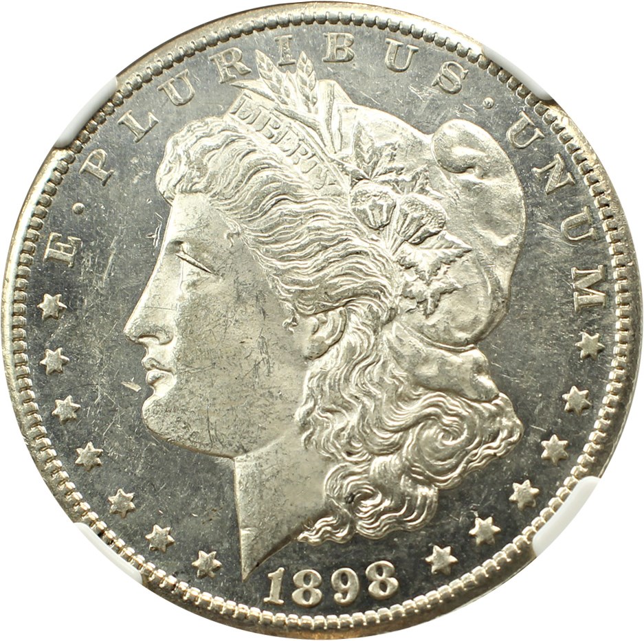 image for: 1898-S $1 NGC MS62 PL
