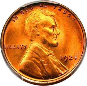image for: 1924 1c PCGS MS67 RD