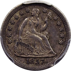 image for: 1857-O H10c PCGS/CAC AU50