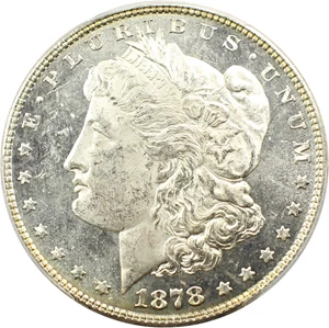 image for: 1878 8TF $1 PCGS MS62 PL