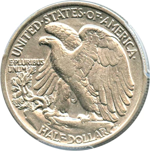 image for: 1921 50c PCGS VF Details (Cleaned)
