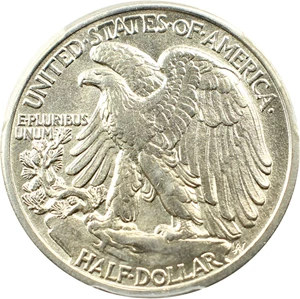 image for: 1917-S Obverse 50c PCGS XF Details (Cleaned, Mintmark Obverse)