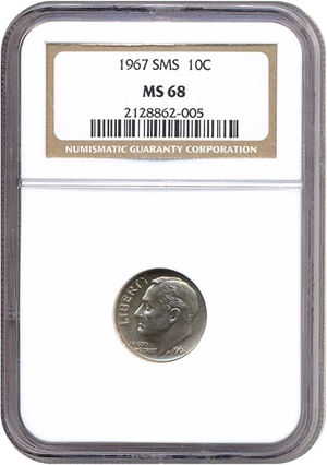 image for: 1967 10c SMS NGC MS68