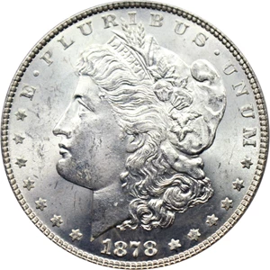 image for: 1878 7TF $1 PCGS/CAC MS64 (Reverse of 1878, VAM-141 Tripled Star)