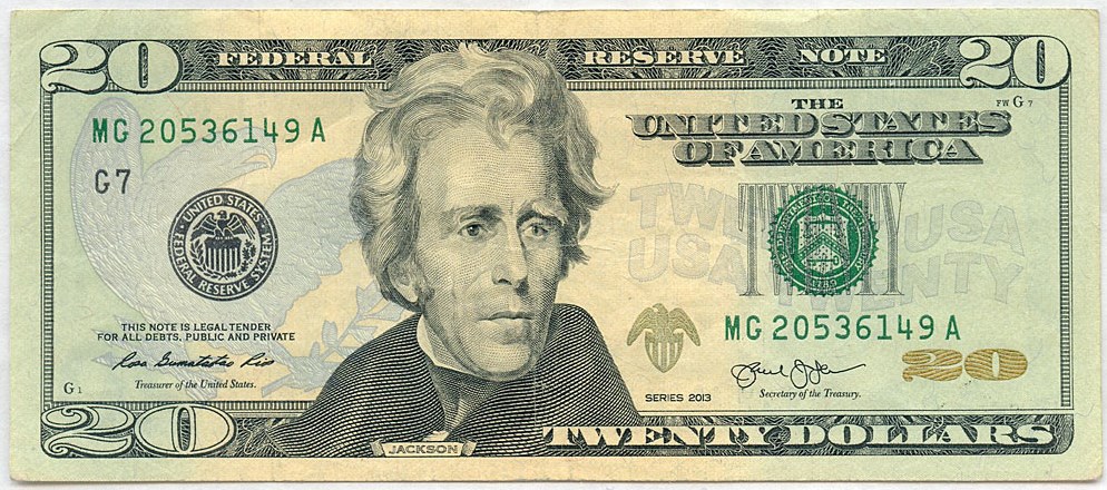 image for: Fr. 2098-G 2013 $20 Federal Reserve Note FW PCGS VF30 [MG20536149A]