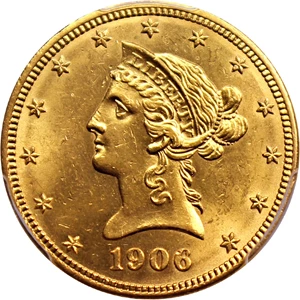 image for: 1906-D $10 PCGS AU Detail (Cleaned)