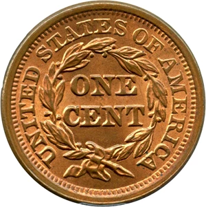 image for: 1851 1c PCGS MS66 RB (Newcomb 2)