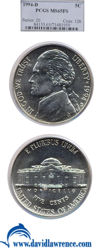 image for: 1994-D 5c PCGS MS65 FS